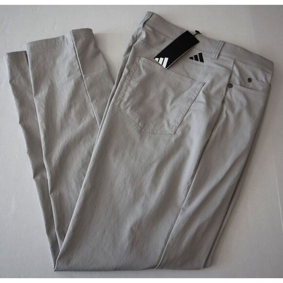 Adidas ADVR0856 Men's Sz 34/30 Gray Slim Fit 5-Pocket Golf Pants - Picture 10 of 11